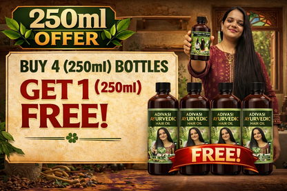 Adivasi Ayurvedic Herbal Hair Oil | Say Good Bye To All Hair Problems