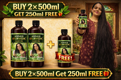 Adivasi Ayurvedic Herbal Hair Oil | Say Good Bye To All Hair Problems